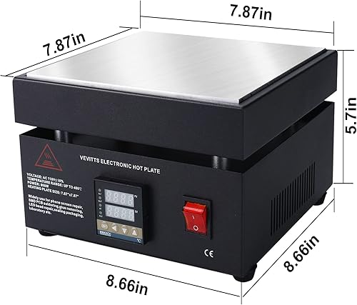 Miniatura 2 de 110V 850W LED Microordenador Placa caliente eléctrica Precalentamiento Soldadura Precalentamiento Estación de precalentamiento Soldador Placa