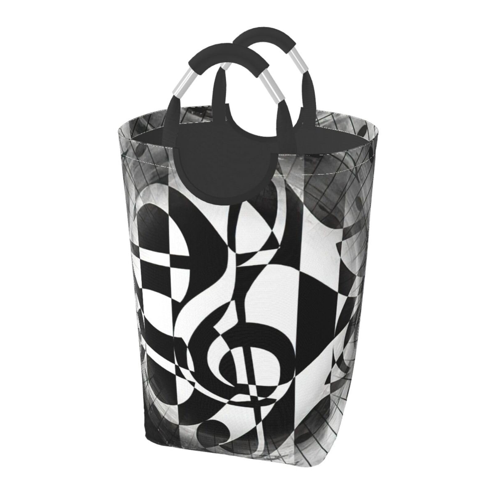 Sac à linge pliable pour dortoir étudiant panier à linge musique grand volume avec poignées
