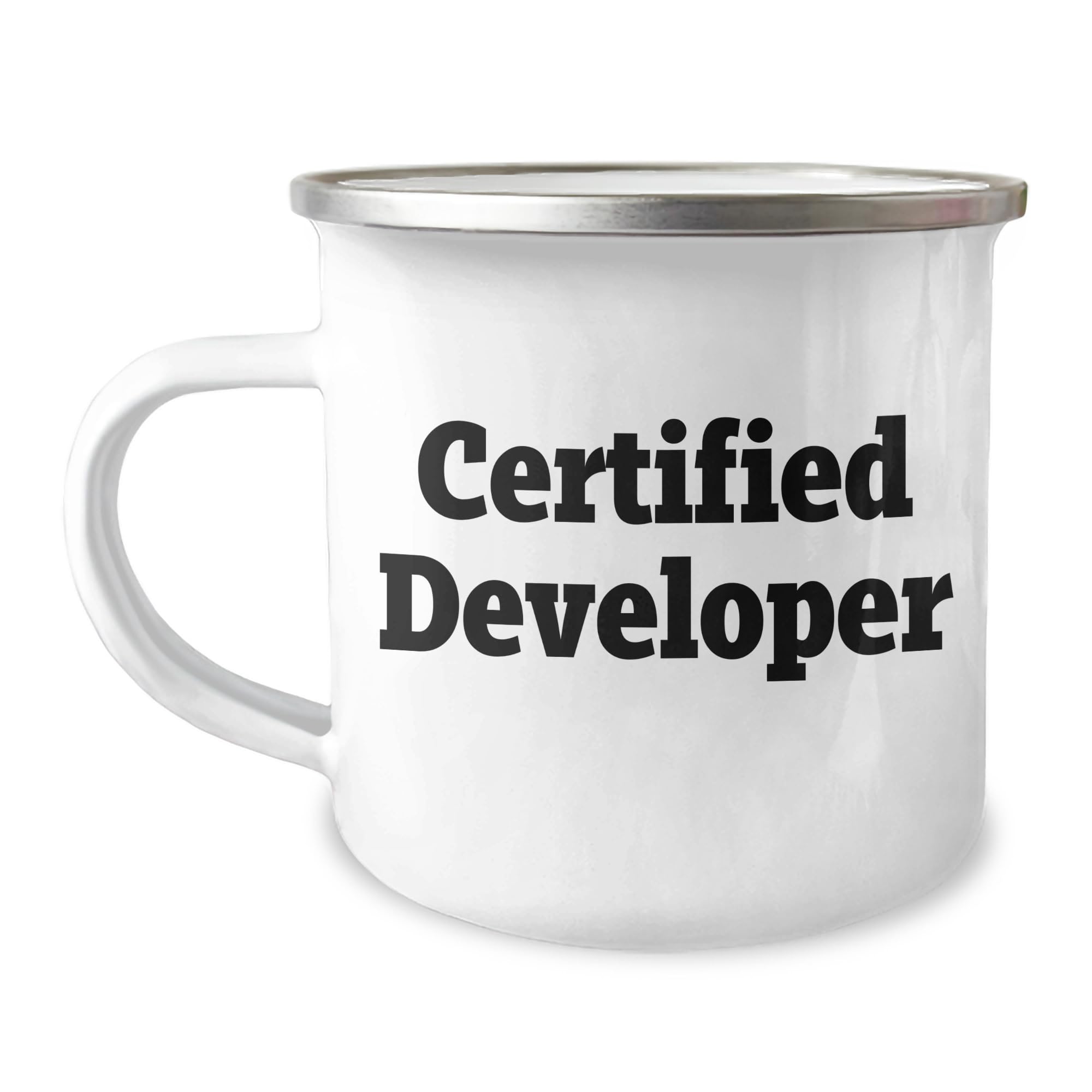 Developer's Delight Christmas Camping Mug - Certified Developer Quote - Gifts from Men to Friends and Family