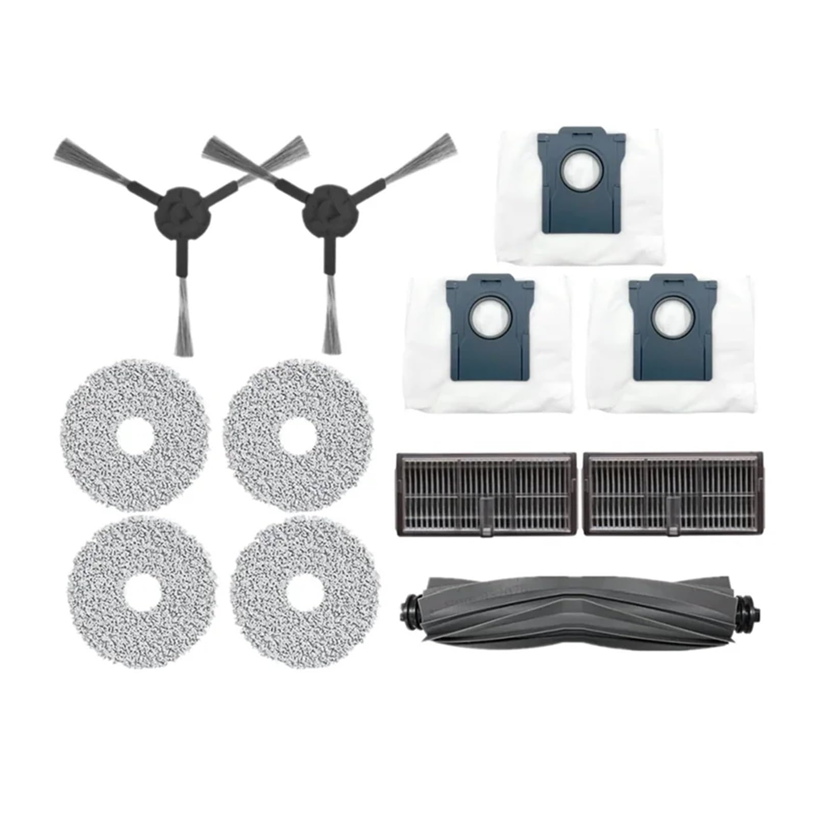 Dirlux Compatible for Dreame Bot L10s Pro Ultra Heat, Replacement Parts Kit with Main Brush, Side Brush, Filter, and Mop Rag