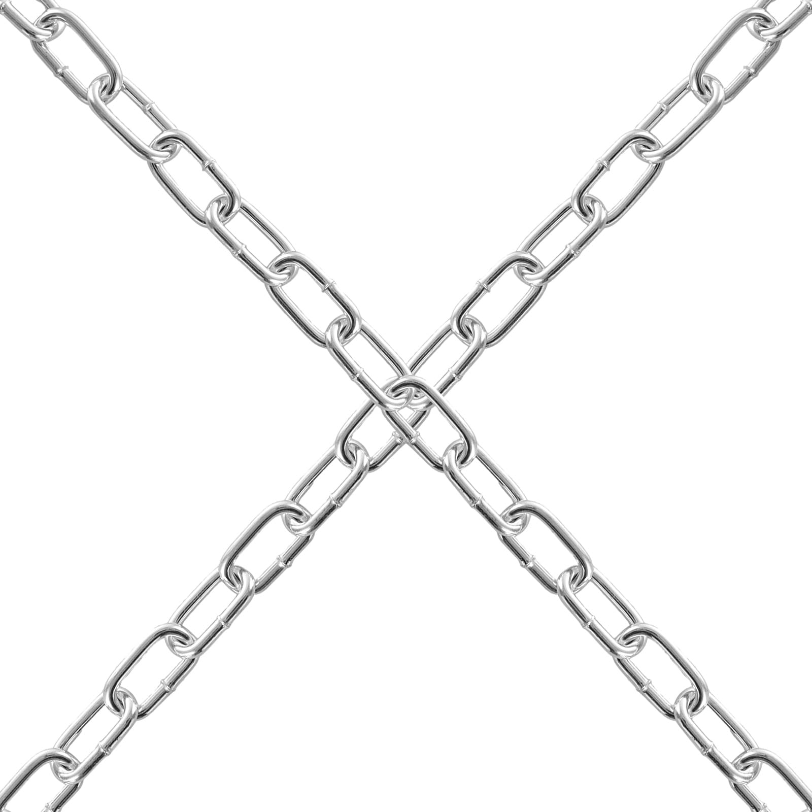JMIATRY Catena in acciaio inox 304, lunghezza 10 m, maglie resistenti da 4 mm, in acciaio zincato saldato, per cancelli di recinzione, porte del garage, catene a battente e serratura di sicurezza per