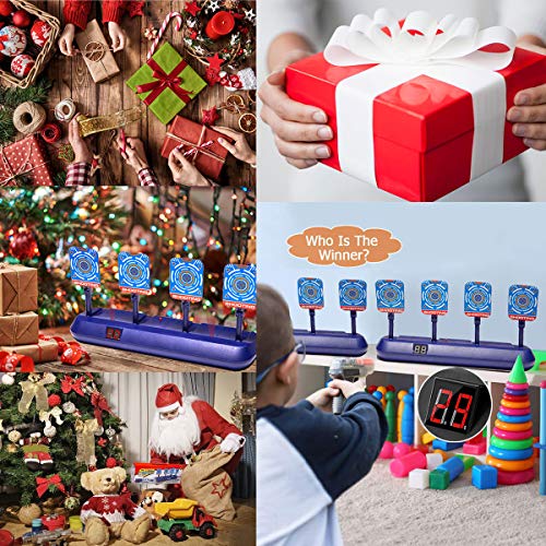 Electronic Shooting Target Auto Scoring Resets Compatible with Nerf Gun Toys, Electric Digital Shooting Target Gun Game Toys Ideal Toys Gifts for Kids, Teens, Boys & Girls (2020 Upgrade Version) - Thumbnail 6