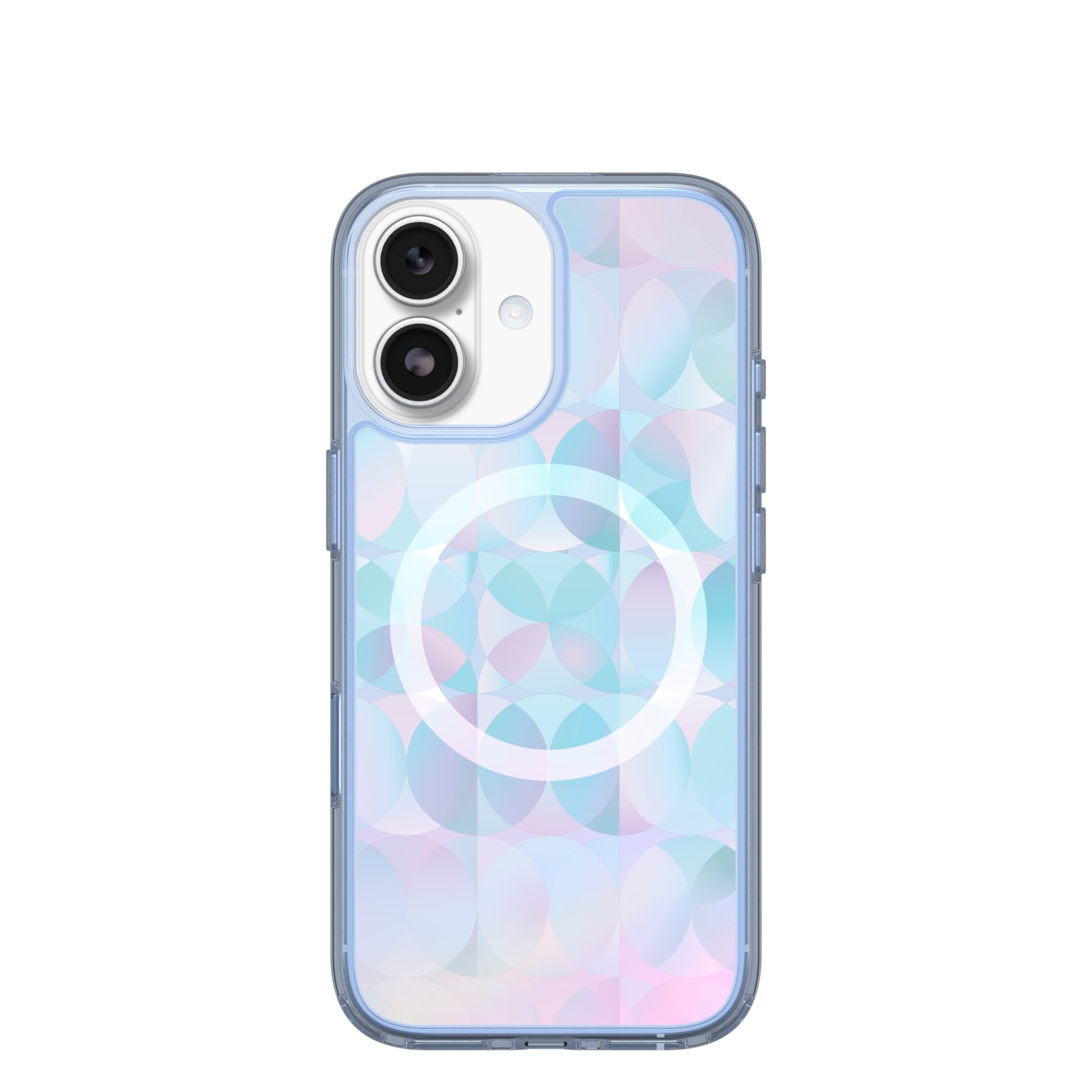 OtterBox iPhone 17 Symmetry Series Clear Case - Opal Prism - Blue
