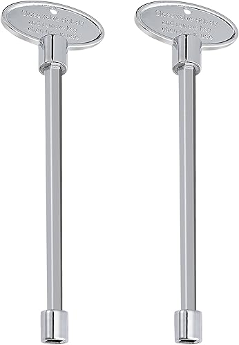 Llave de válvula universal para chimeneas de gas, llaves de chimenea de gas pulido para fogatas, se adapta a válvulas de bola de giro de 14 y 516