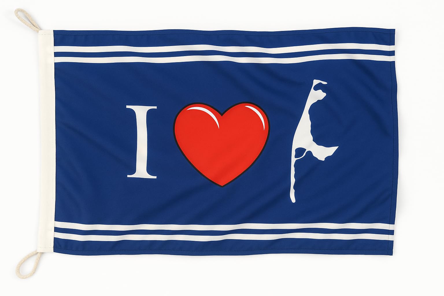 Drapeau I Love Sylt outdoor au vent - Décoration terrasse