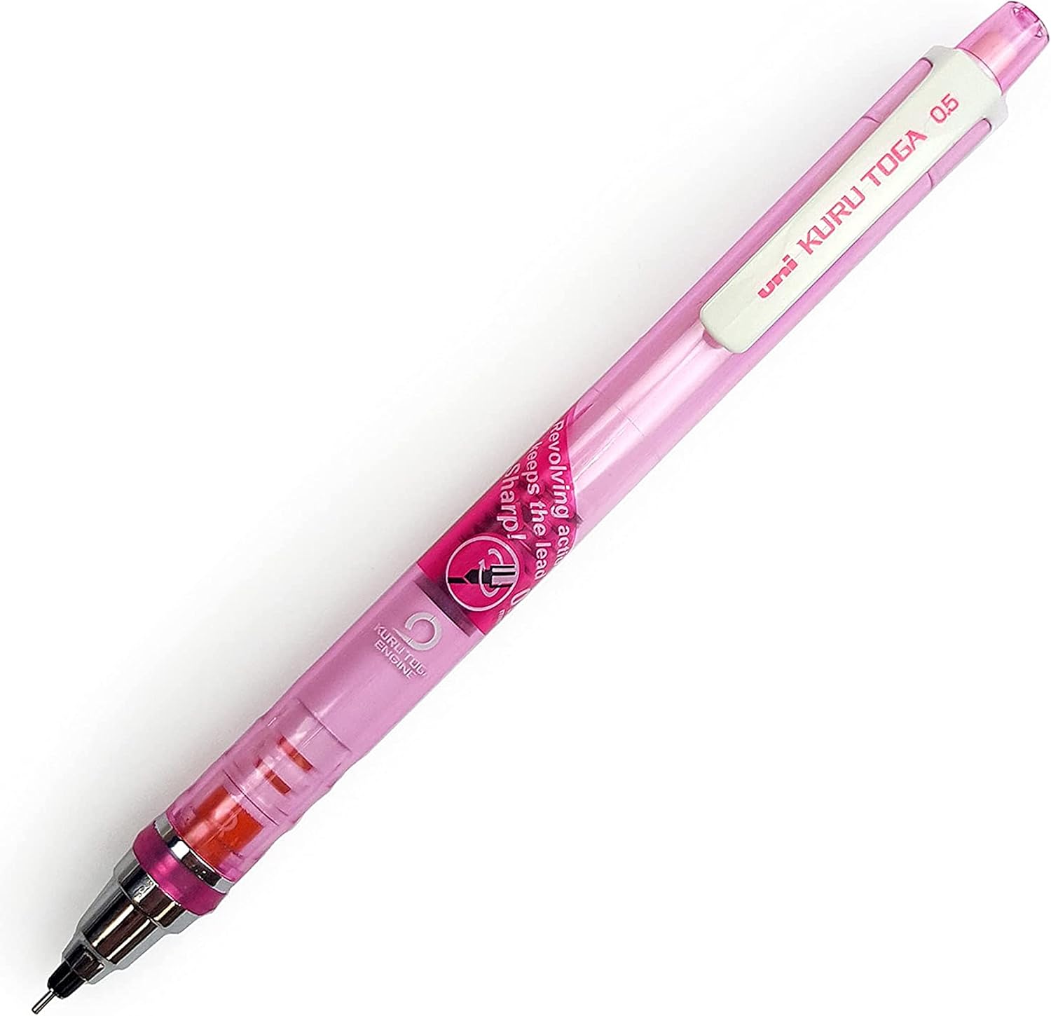 Uni Ball Kuru Toga 0.5mm 2 x Self Sharpening Mechanical Pencil Pink