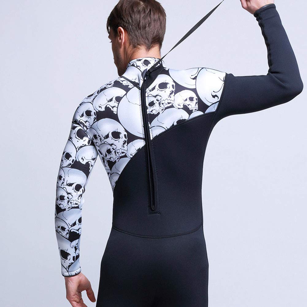 Mujeres/Hombres 3MM Traje de Buceo sin Capucha en Neopreno Traje Cuerpo Completo de Traje de Pesca Submarina Buceo para apnea y Pesca submarina