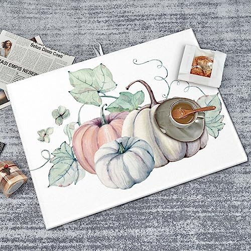 Dadabuliu Dish Drying Mat Pumpkin Autumn Fall For Kitchen Counter Absorbent 18X24 Inch Microfiber Dishes Plate Glass Dry Draining Pad Reversible Washable thumb #8