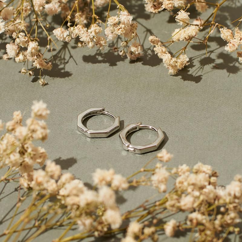 Image of SALTY ALPHA Anti Tarnish Classic Earrings for Men | Ear Hoop for Man | Stylish Fashion Jewellery Accessories for Boys | Minimal Jewelry | Ideal for Gifting | Gift for Diwali, Christmas, Marriage, Birthday