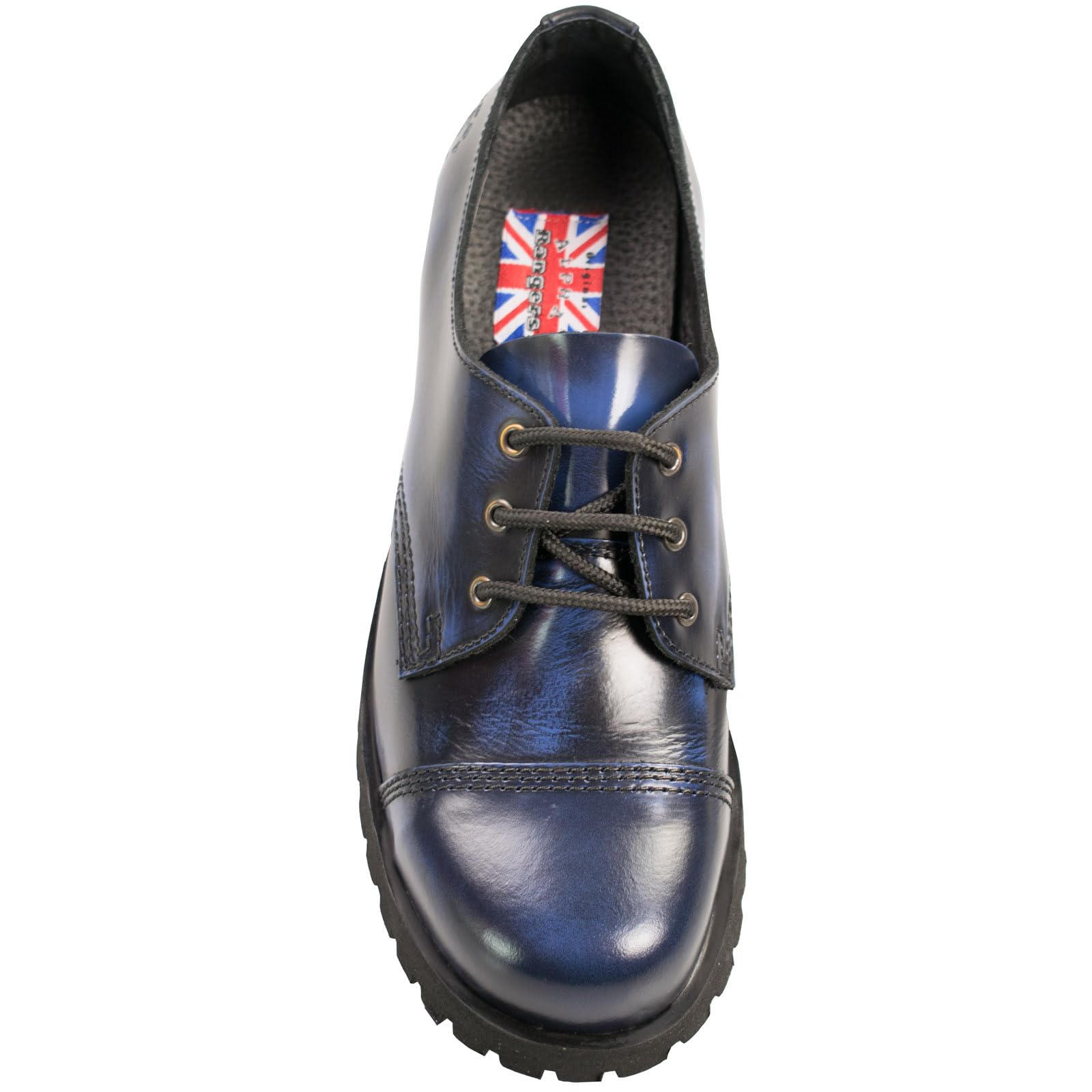 Alpha Rangers 3-Loch Halbschuhe Stahlkappe Blau Rot Rub Off Schwarz Farbauswahl