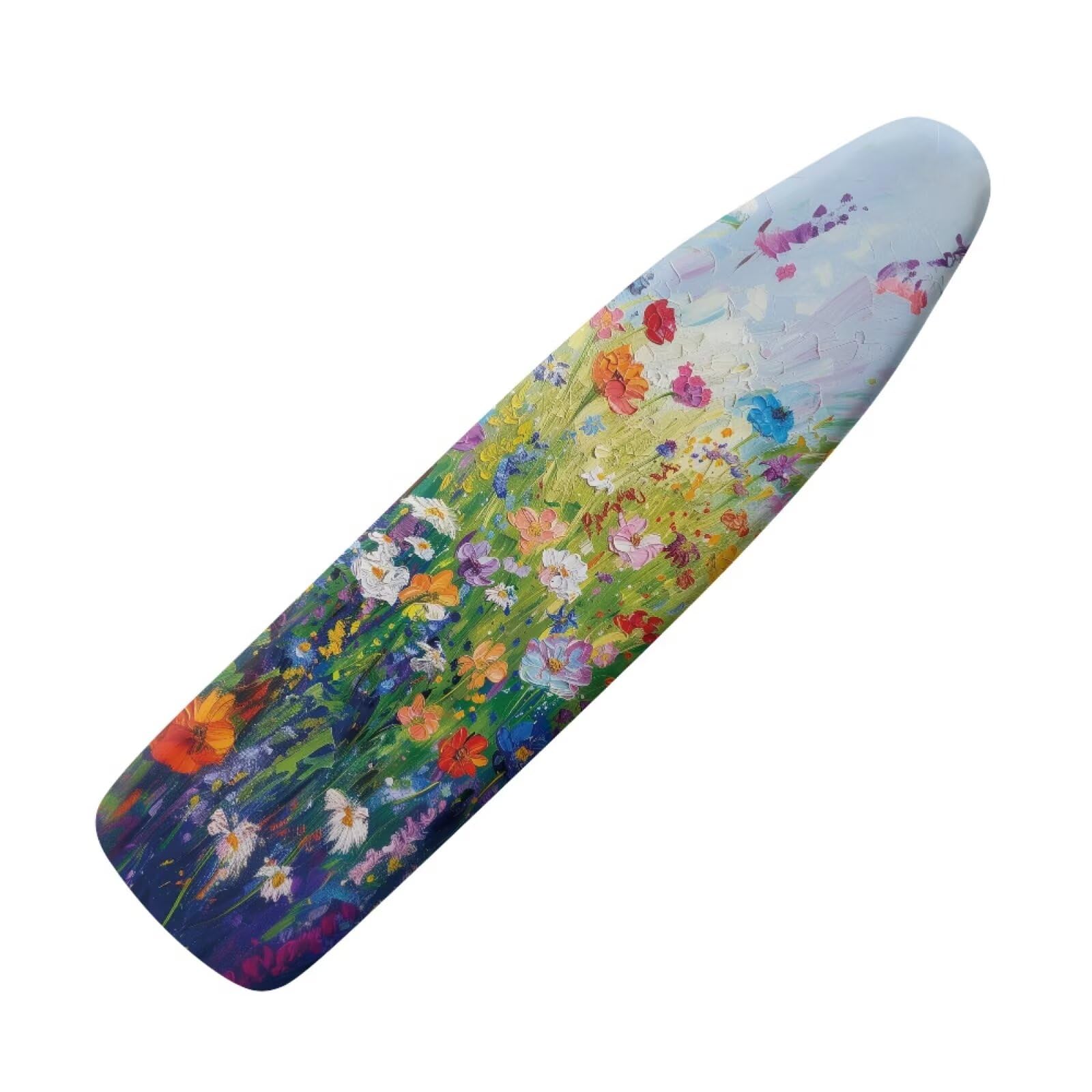 Gekhuqory Wild Floral Art Ironing Board Cover, Stain Resist, 15''x54'' Standard Size Ironing Board Cover with Elastic Edges