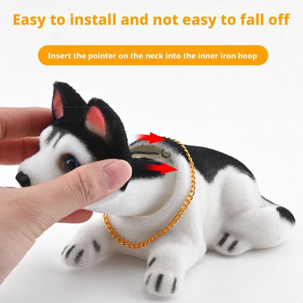 Chien Qui Hoche La Tête Bobblehead - Décoration Voiture Maison Bureau - Cadeau Mignon Résine