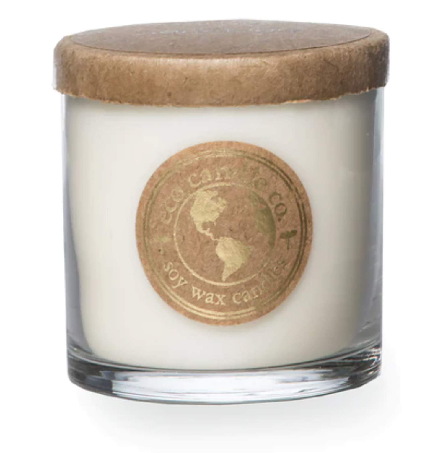 Eco Candle Co. Recycled Candle, Sanctuary, 6 oz. - 100% Soy Wax, No Lead, Kraft Paper Label & Lid, Hand Poured, Phthalate Free, Made from Midwest Grown Soybeans, All Natural Wicks