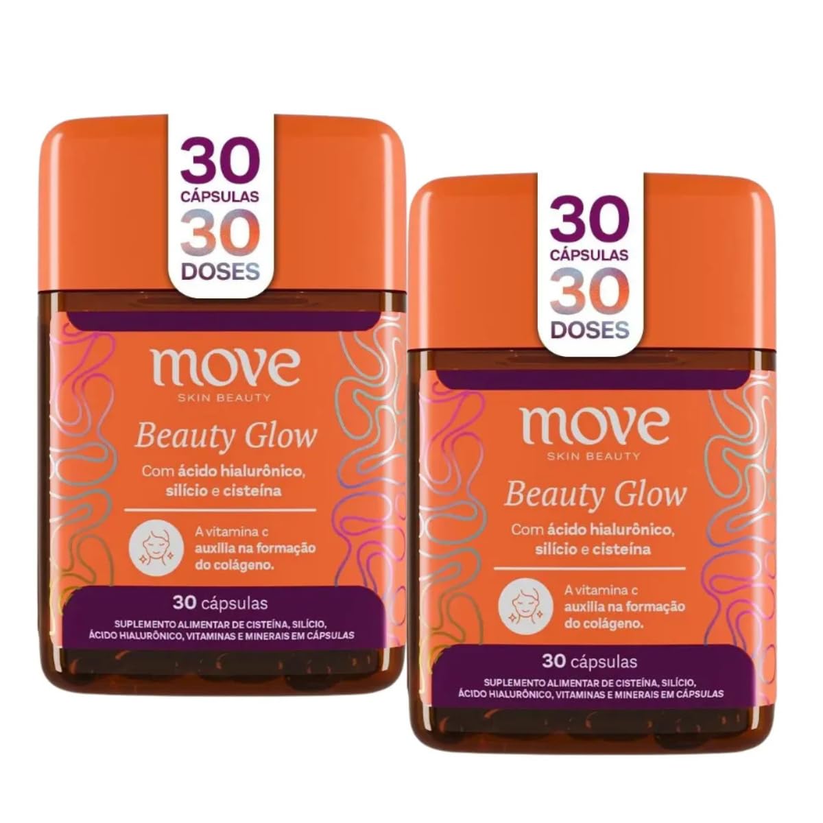 Kit 2 Beauty Glow Multivitamínico Move Skin Beauty 30 Cápsulas em promoção! Veja a oferta e mais achadinhos de Vitaminas & Suplementos 2 Hoje é o melhor dia para comprar Kit 2 Beauty Glow Multivitamínico Move Skin Beauty 30 Cápsulas com aquele preço maroto! Promoção! Aproveite a oferta! 2