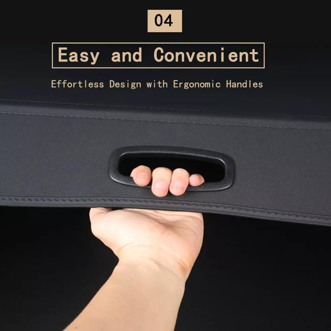 For Lincoln Nautilus 2023 2024 Rear Trunk Shade Retractable Shield Cargo Cover - View #4