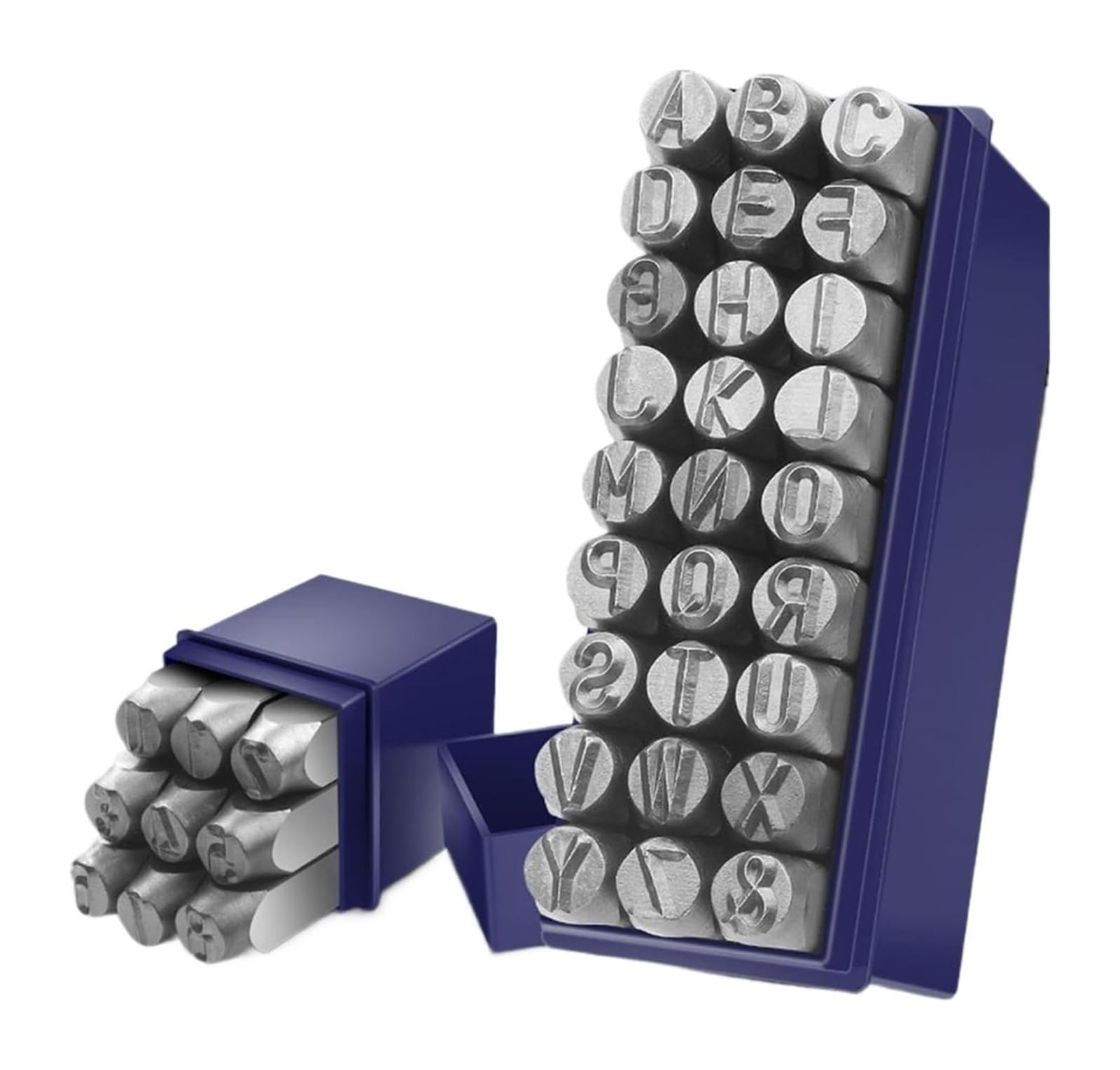 Steel Letter Mould, Letter Number Stamp Set, Steel, 2-12.5mm, A-Z & 0-8, with Case(12.5mm Number Set)