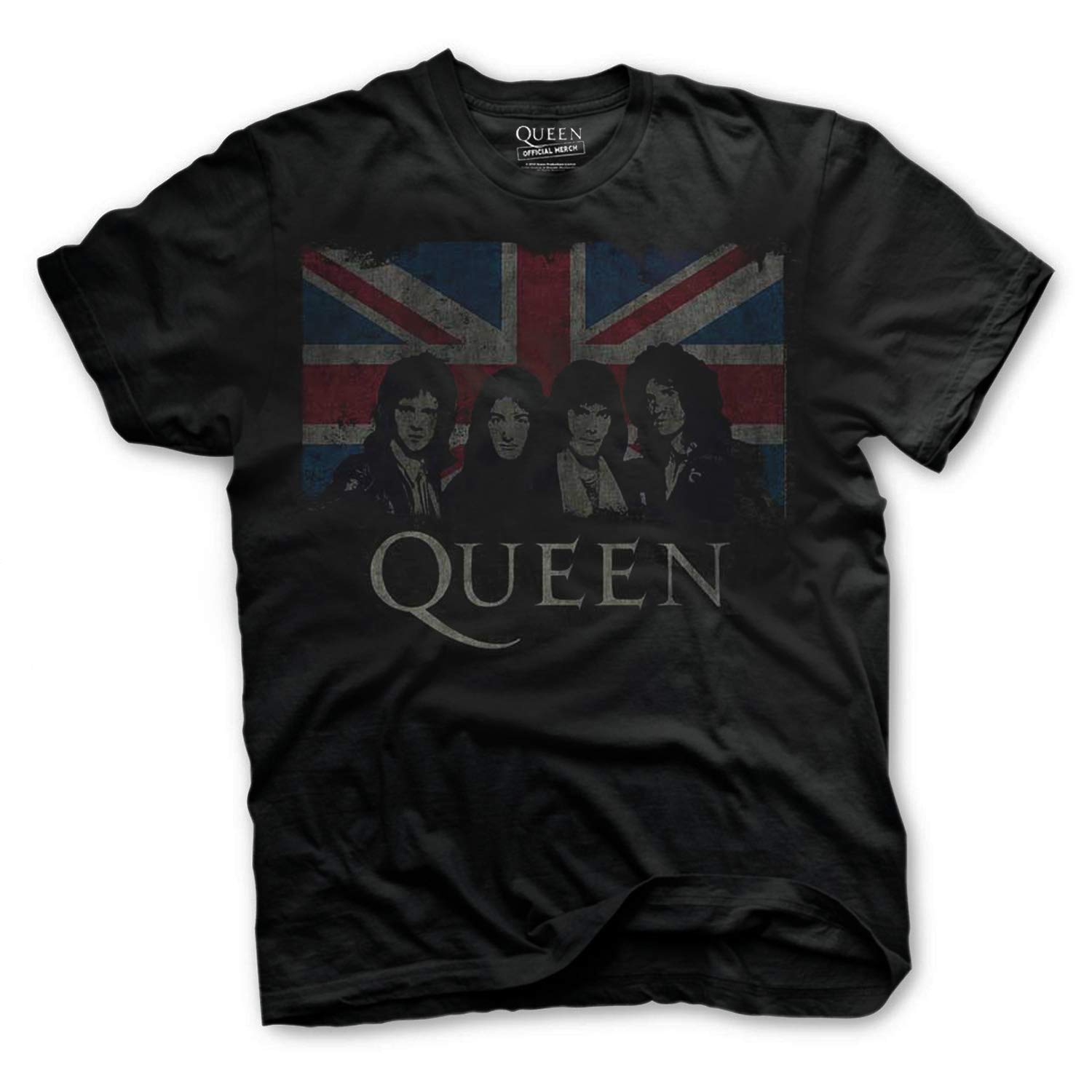 Queen 'Union Jack' (Black) T-Shirt (large)