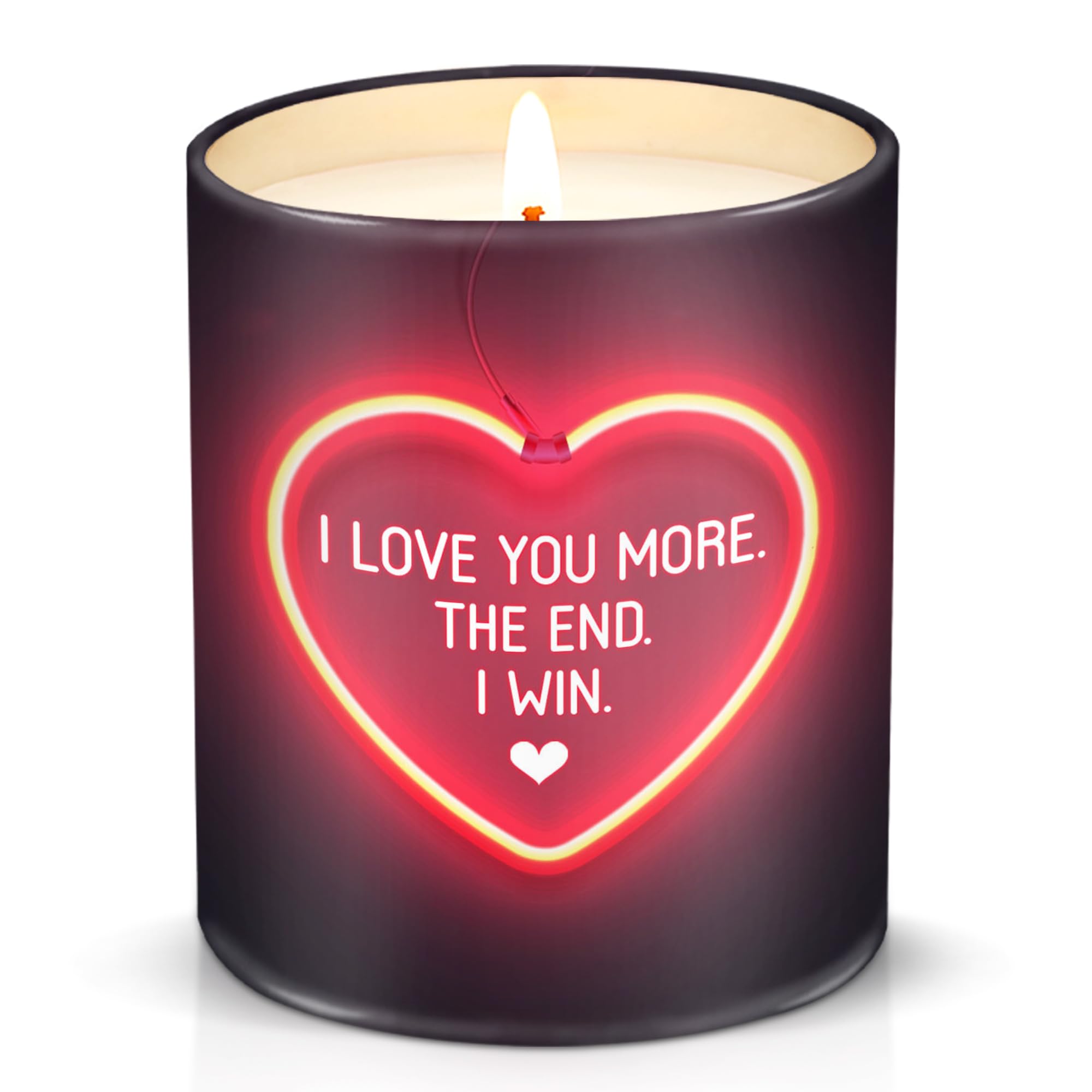 TEEZWONDER Couple 'I Win' Tin Candle