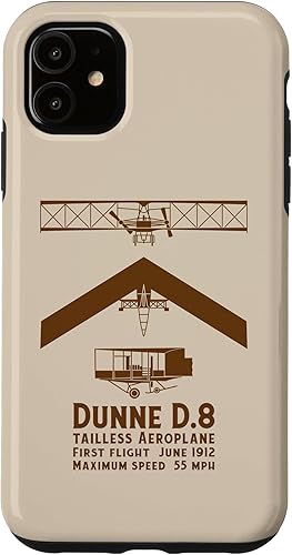 Miniatura 10 de iPhone 13 Pro Max Dunne D.8 Tailless Biplane Infographic Case