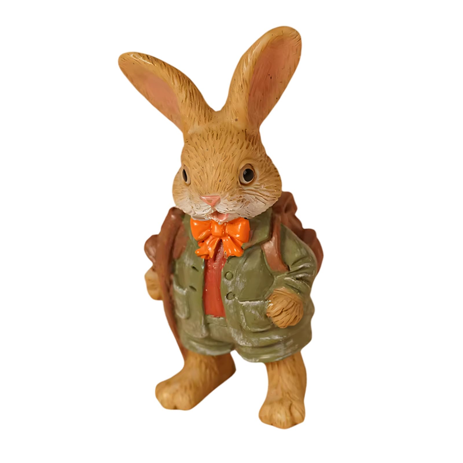 Msioytog Minis Resin Bunnies Tiny Rabbits Miniature Bunnies Figurines for Diys Fairys Garden Microlandscape Ornament Cake Toppers Decorations