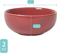 Vista 4 de Now Designs Canyon - Juego de tazones de cerámica, plato para salsa de soja, juego de 6, 2 oz