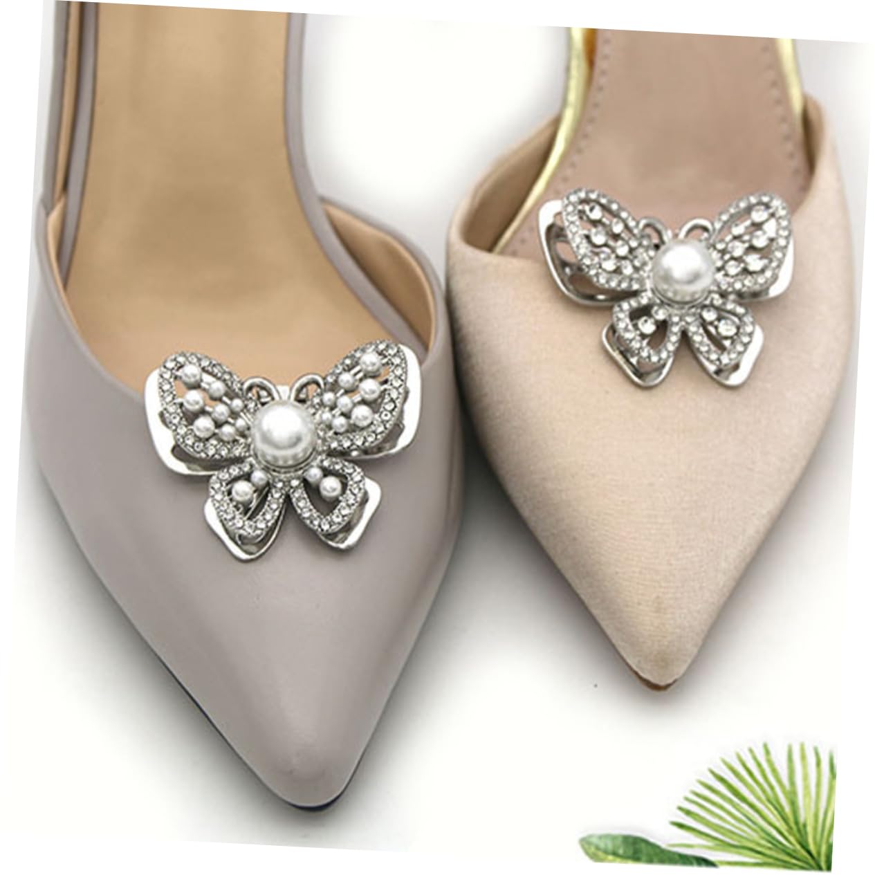 Healeved Clip per Scarpe Sposa con Decorazioni Chic per e Pumps Accessorio per Cerimonie e Cristallo