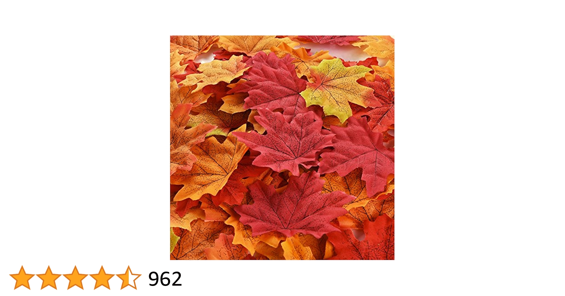 300 Pièces Feuilles d'Érable Artificiel Feuilles d'Érable d