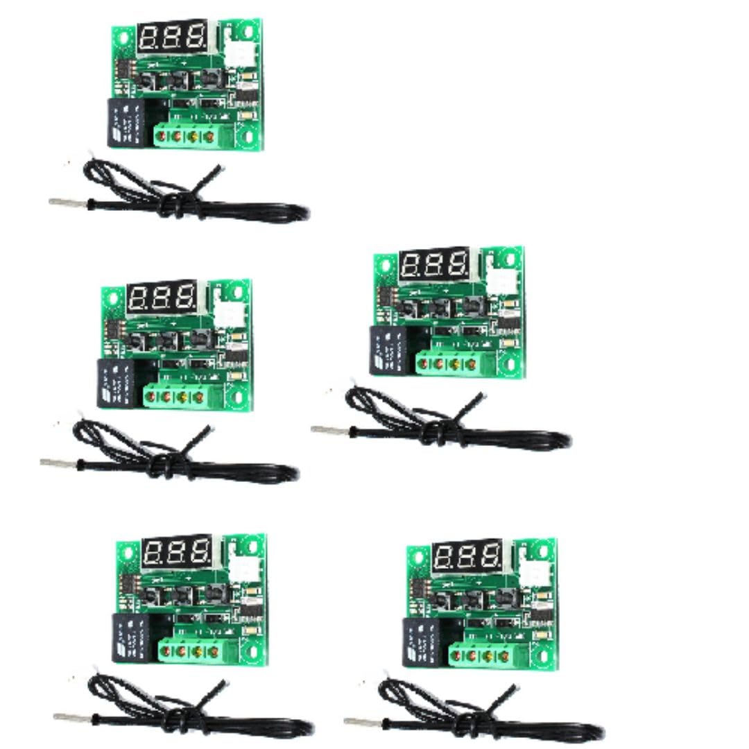 HUMBE&CO 12V W1209 Thermostat Module Digital Temperature Controller With LED Display and NTC Temperature Sensor- (W1209 pack of 5 pcs) (B0CKRX247H) Amazon Price History, Amazon Price Tracker