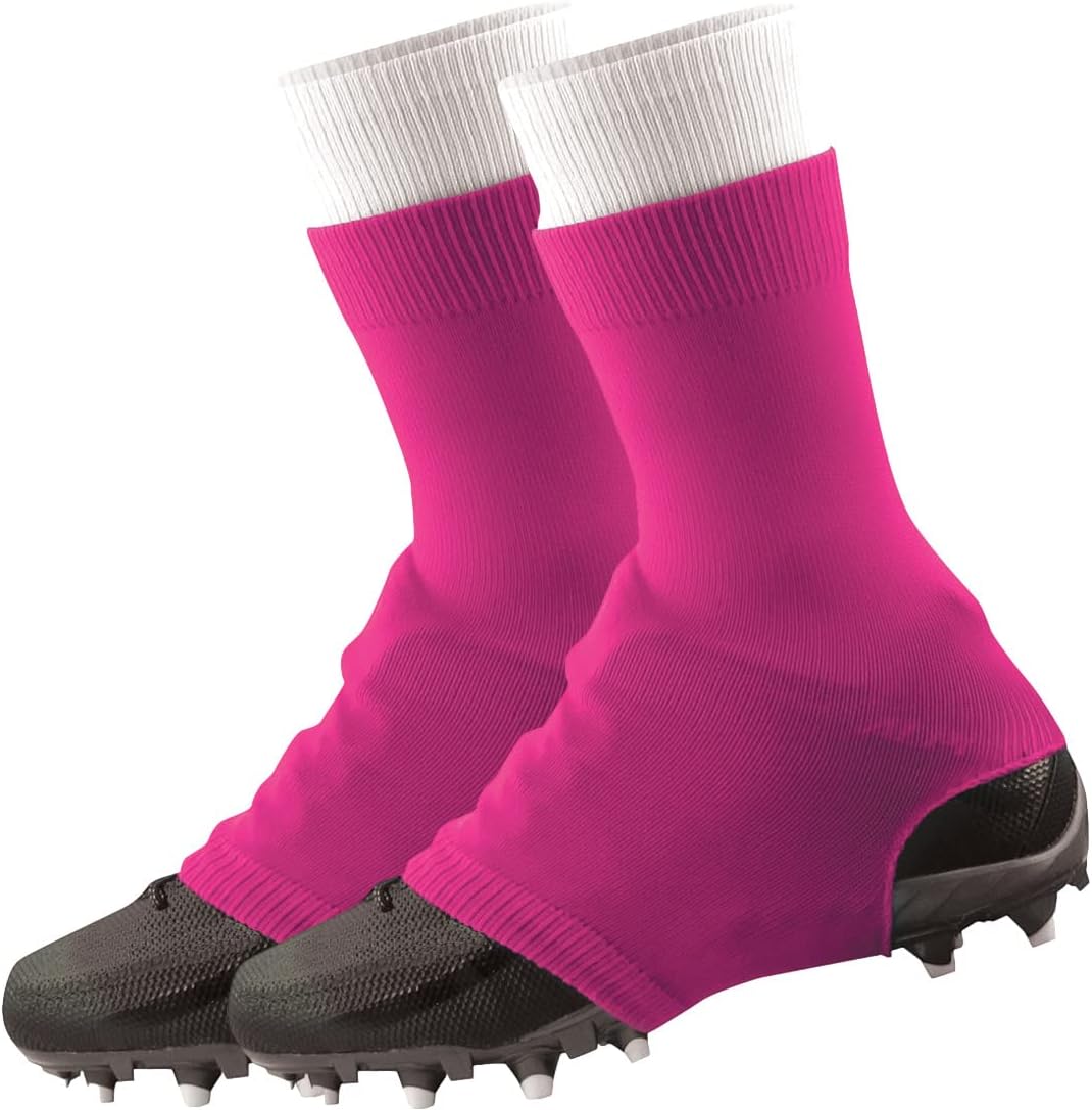 neon pink football boots