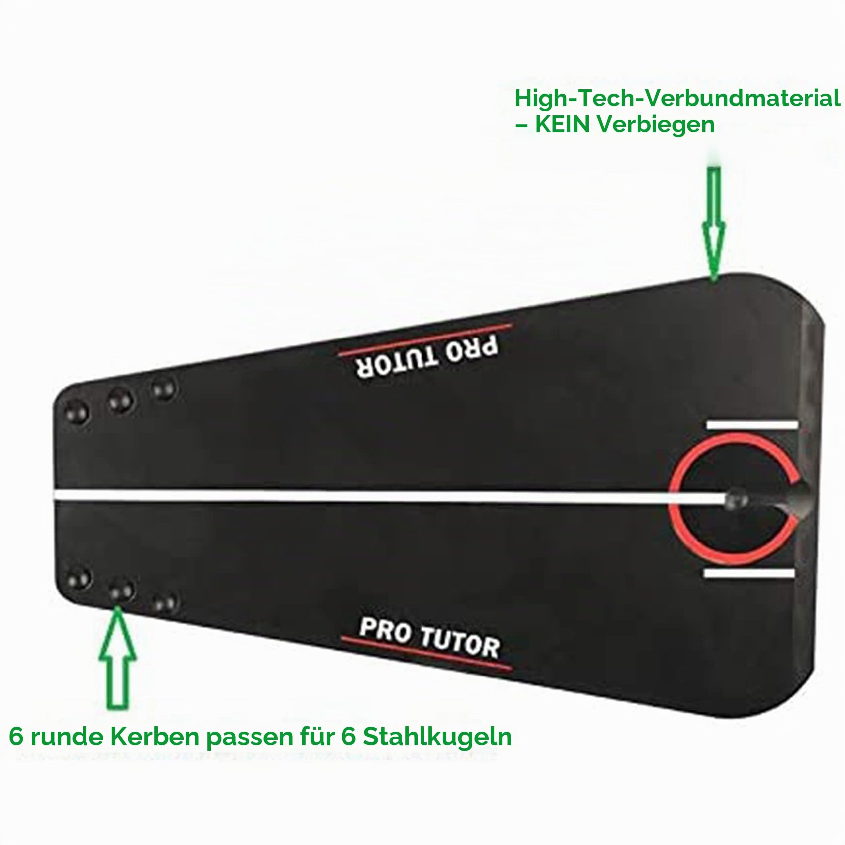 Golf Putting Tutor mit gratis Reißverschluss-Etui, Golf Putting Hilfe Indoor Outdoor Golf Putting Trainer/Aids