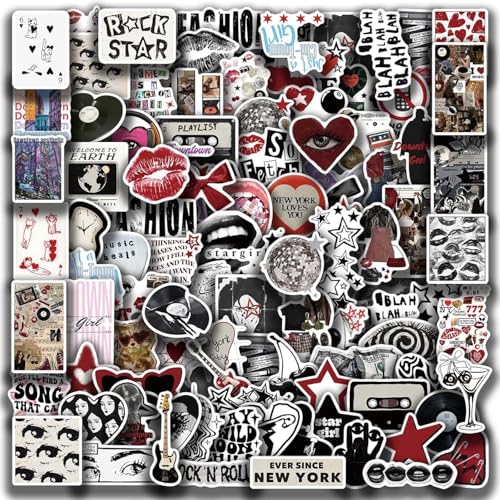 100Pcs Vinyl Aesthetic Downtown Girls Stickers Pack - Y2K Waterproof Decals for Water Bottle Laptop Skateboard - Trendy Stickers for Teens & Adults klimaneutral zertifiziert