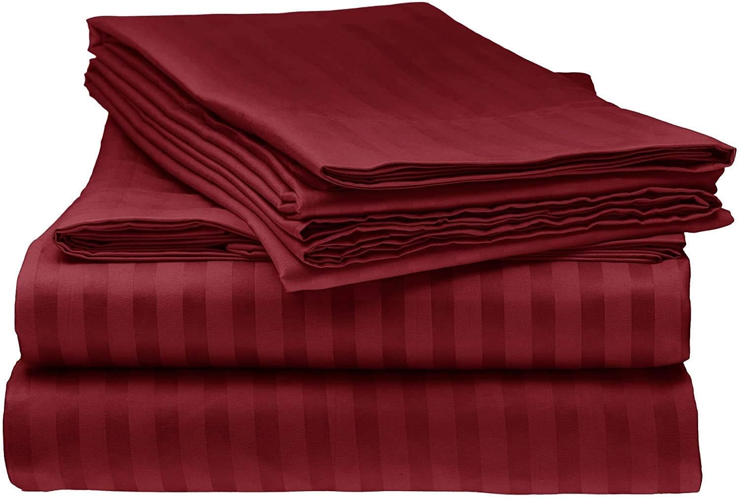Bansal Yarn Mehrun Microfibre Stripped 1 Double Bedsheet (90” X 100”) with 2 Pillow Covers (17” X 27”) 1