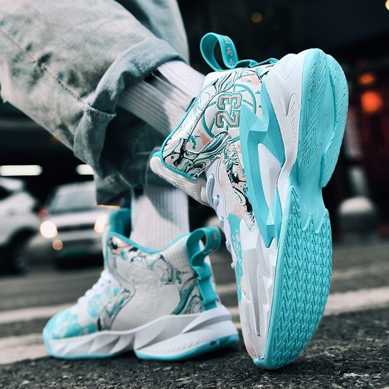 Image of Men's Basketball Shoes Fashion Printed Sneakers