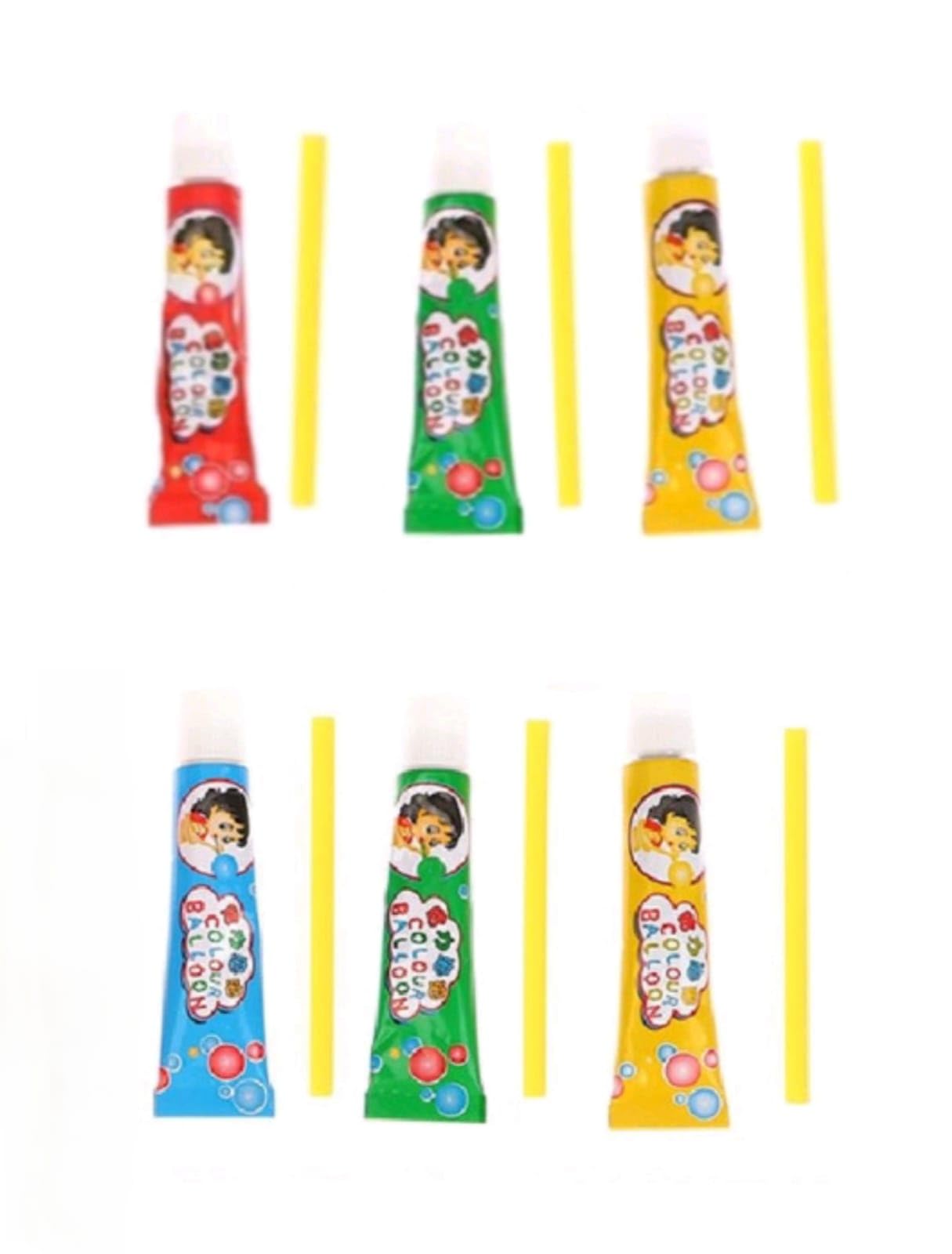 Bubble Balloon Makers Glue (Pack of 6 Tubes), Colorful Bubble Blowing Toy, Bubbles Crafting Best Gift for Kids (Multicolor).-image-40