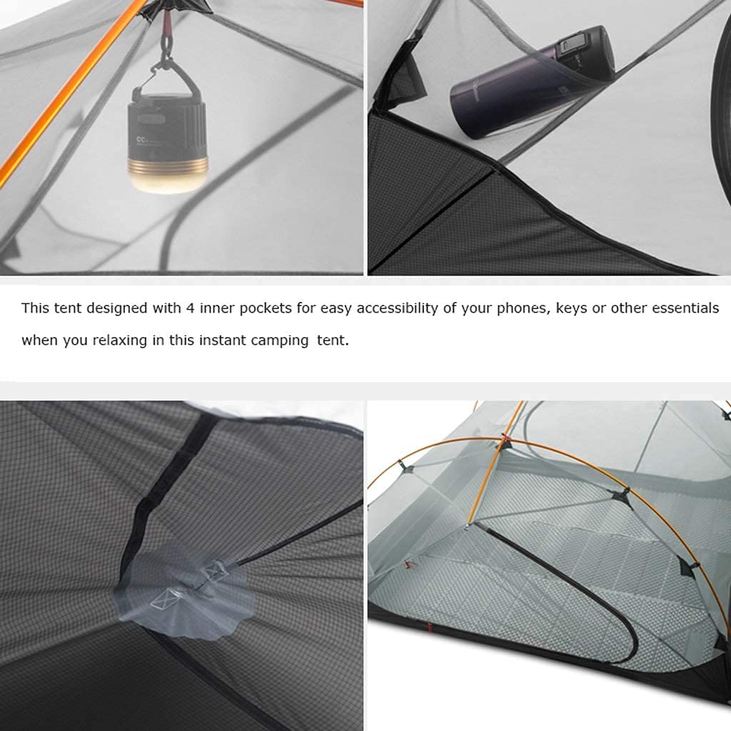 Namiot Kempingowy Namiot Kempingowy Łatwy W Konfiguracji Dwuwarstwowy Wodoodporny 3-sezonowy Namiot Do Uprawiania Turystyki Pieszej Kolarstwo Camping Outdoor Tent Namiot Turystyczny