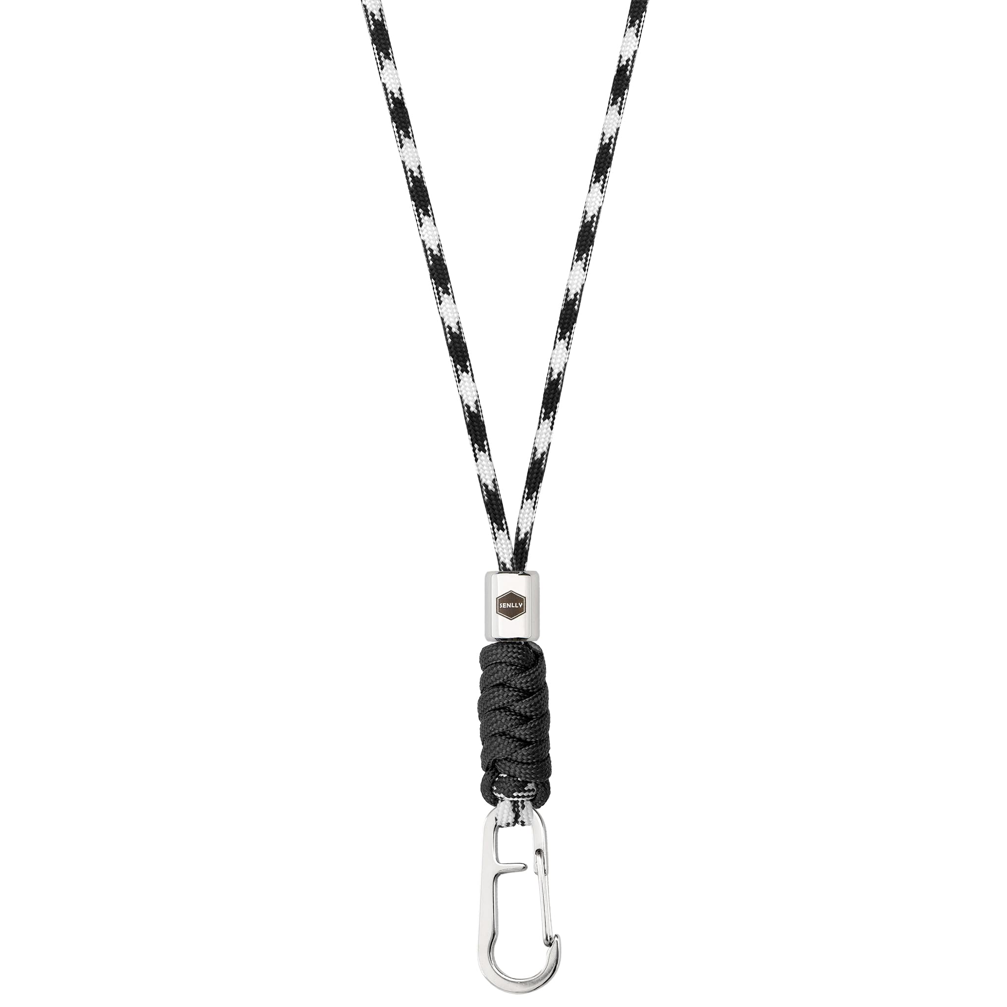 SENLLY Neck Lanyard Keychain for keys, Cell Phone, ID Badge Holder, Paracord Braided Design with Stainless Steel Hardware