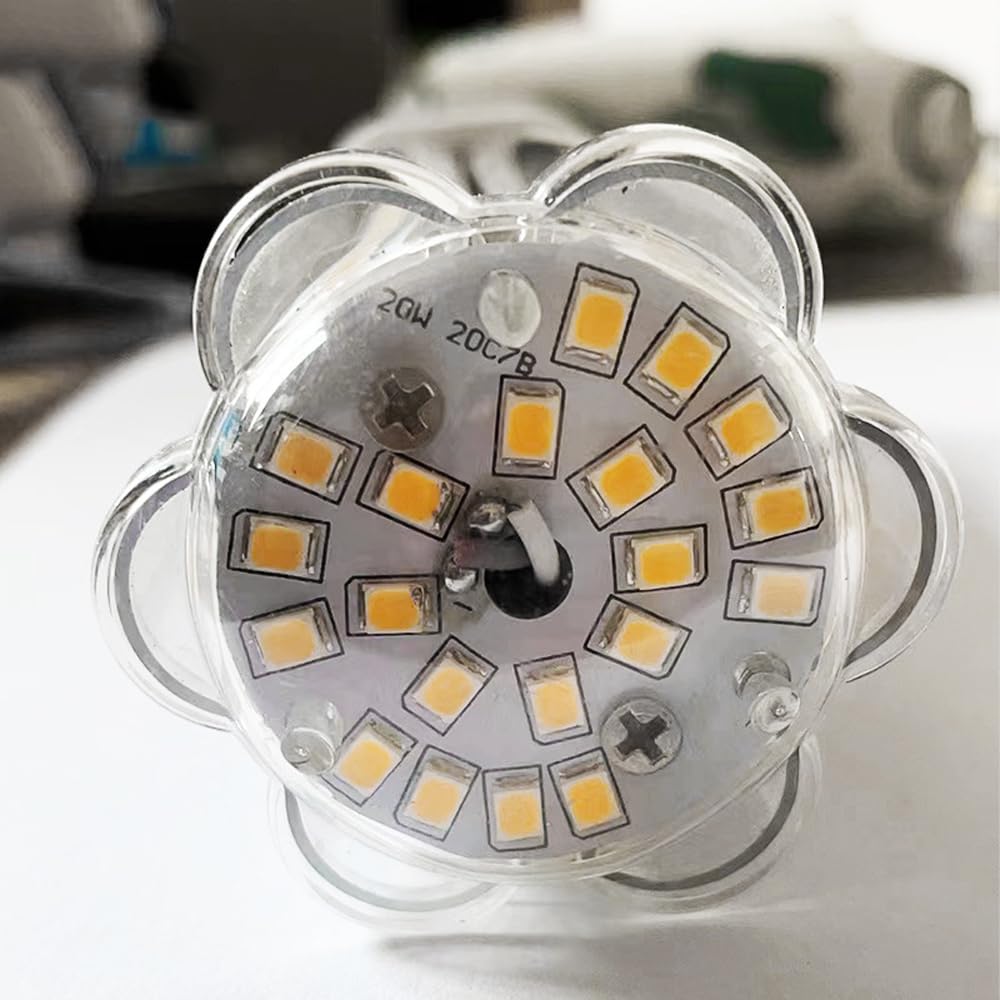 Paquete de 10 Bombillas Led Gx24Q con Base de 4 Pines, Cálido 3000 K, Fluorescente Compacta de 22 W para Ventilador de Baño, Campana de Cocina, Lámpara Enchufable de 6000 K, Ángulo/Warm Whit