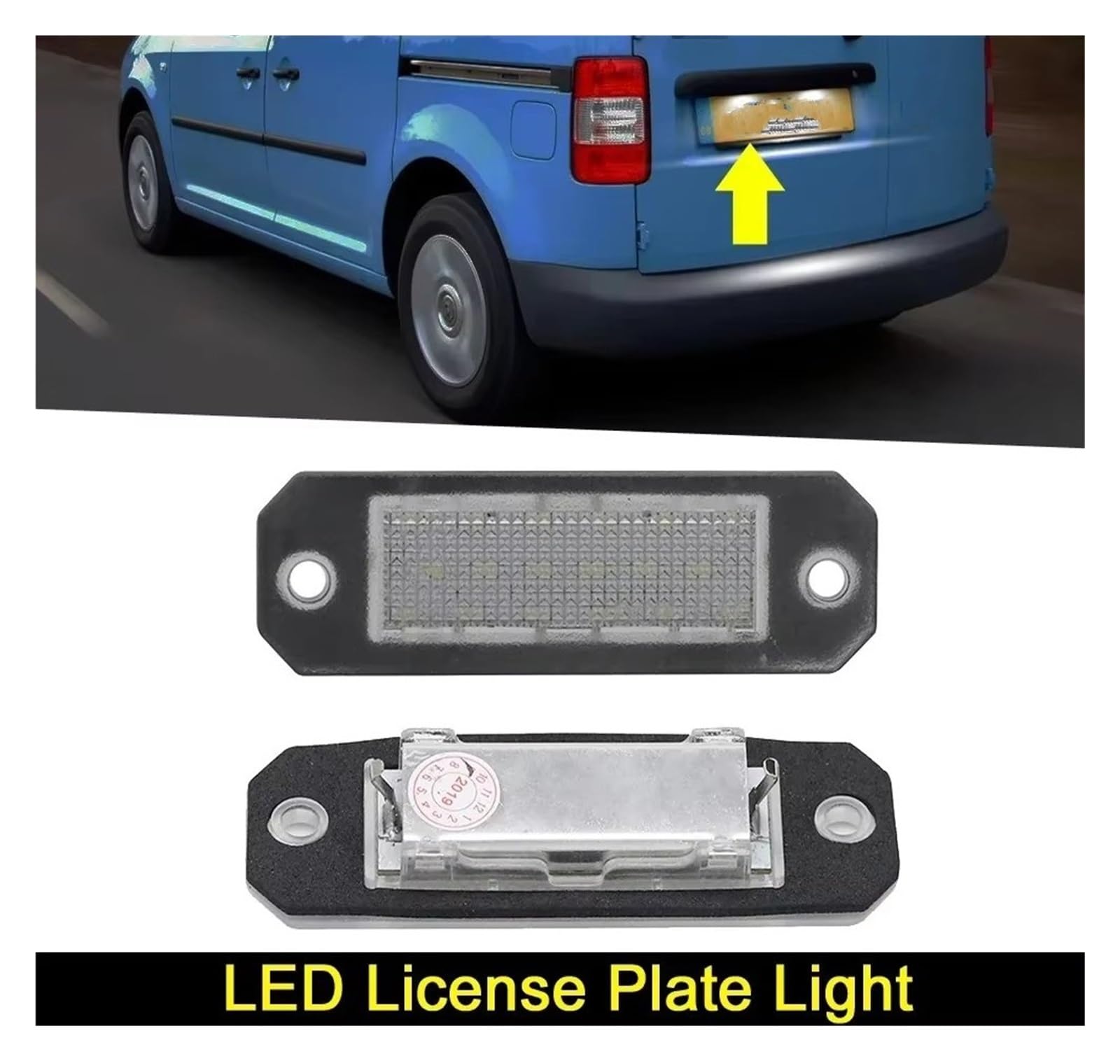 Lámpara matrícula trasera Lámpara LED Para Placa Matrícula Coche Para VW Para Transporter Para T5 2003 2004 2005 2006 2007 2008 2009 2010 2011 2012 2013 2014 2015