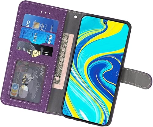 Miniatura 3 de Asuwish - Funda de piel con tarjetero para Xiaomi Redmi Note 9 ProNote 9SNote 9 Pro Max, con soporte para tarjeta de crédito, función atril, tapa