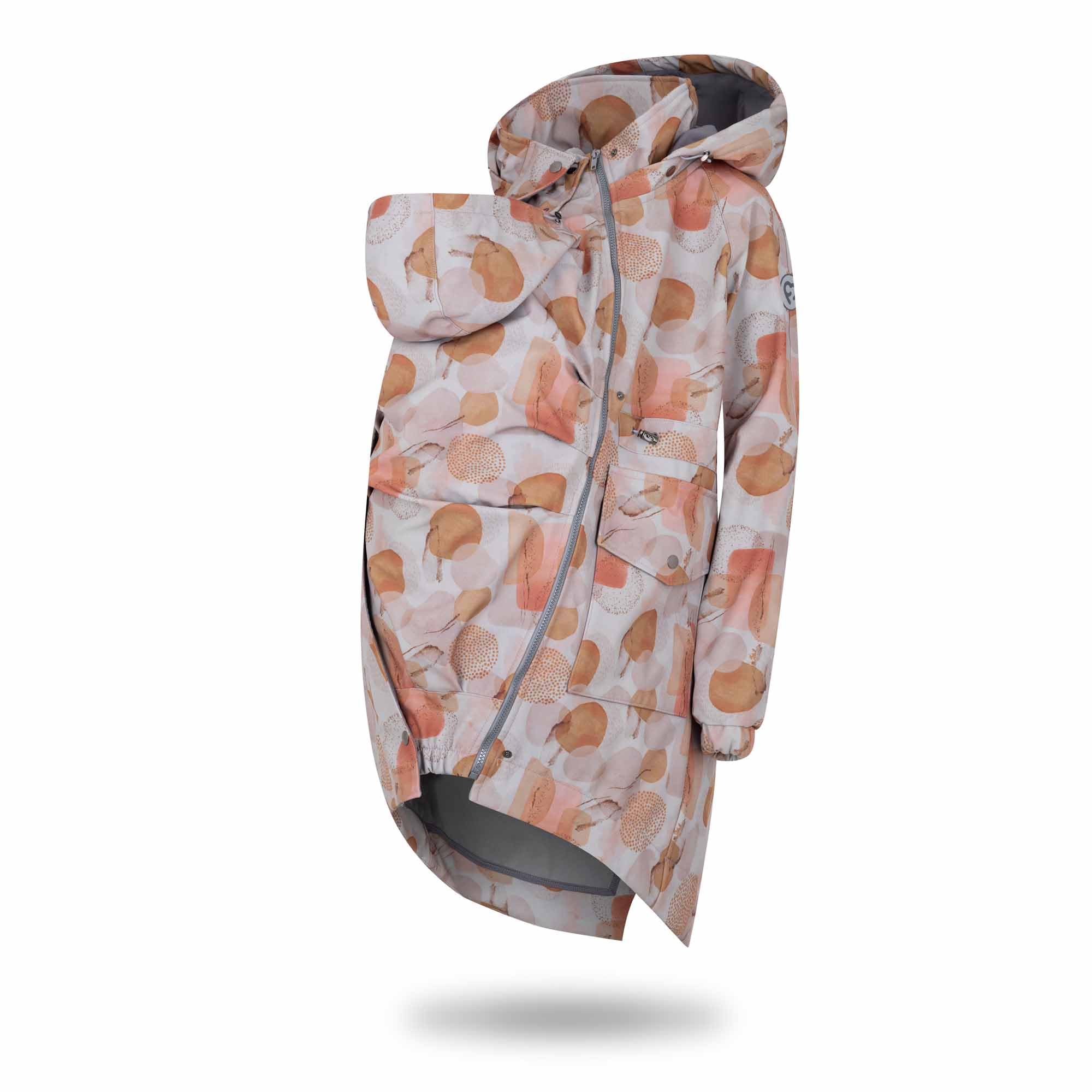 fun2bemum 5in1 PARKA Softshell Mantel,Coat,Umstandsjacke, FRONT/BACK Baby Tragejacke, Multifunktion COUNTRY (XL)
