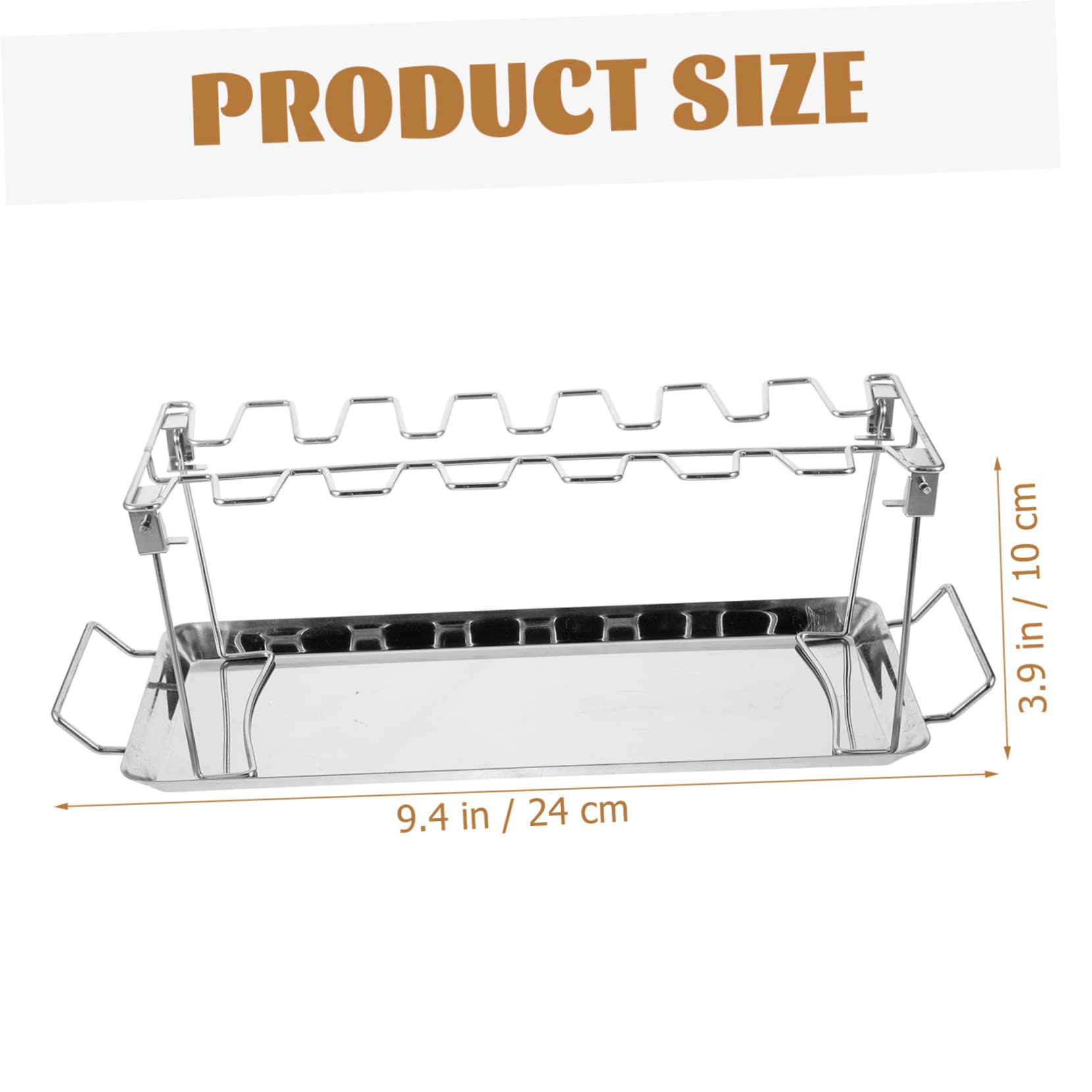 Set di Forchette per Barbecue da 2 Pezzi in Acciaio Inox | Struttura Pieghevole, Colore Argento, per Campeggio e Festa in Giardino