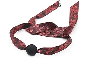 Silicone Ball Gag with Jacquard Ribbon