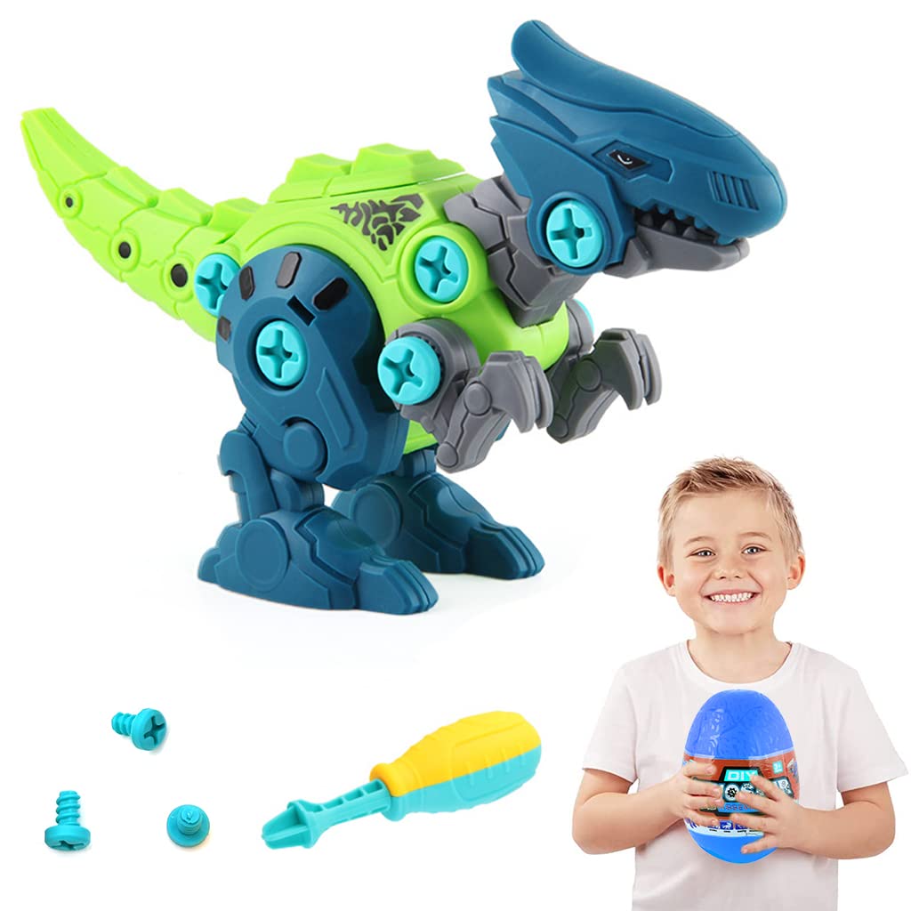 ZIBUYU® Dinosaur Toys for Kids STEM Construction Building Toys for Kids,Dinosaur Toy with Toy Screwdriver Dinosaur Egg Assembling Building Block Toy Birthday Gifts for 4-8 Year Old Boys Girls (Blue) (B0D5B6M1QP) Amazon Price History, Amazon Price Tracker