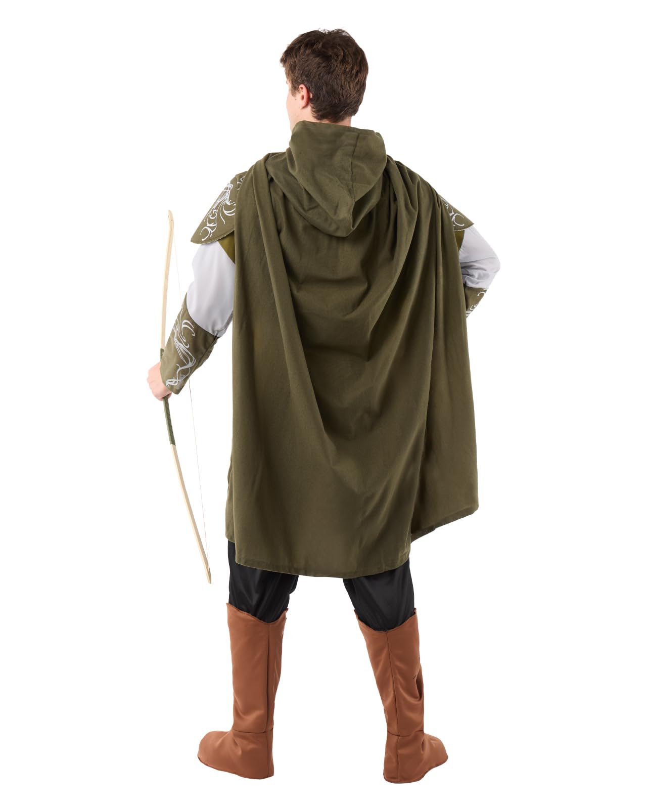 Funidelia Disfraz Oficial de Legolas - El Señor de los Anillos para hombre, Capa, camiseta, cinturón, pantalón y cubrebotas - Traje para adultos para fiestas, Carnaval y Halloween - Talla M