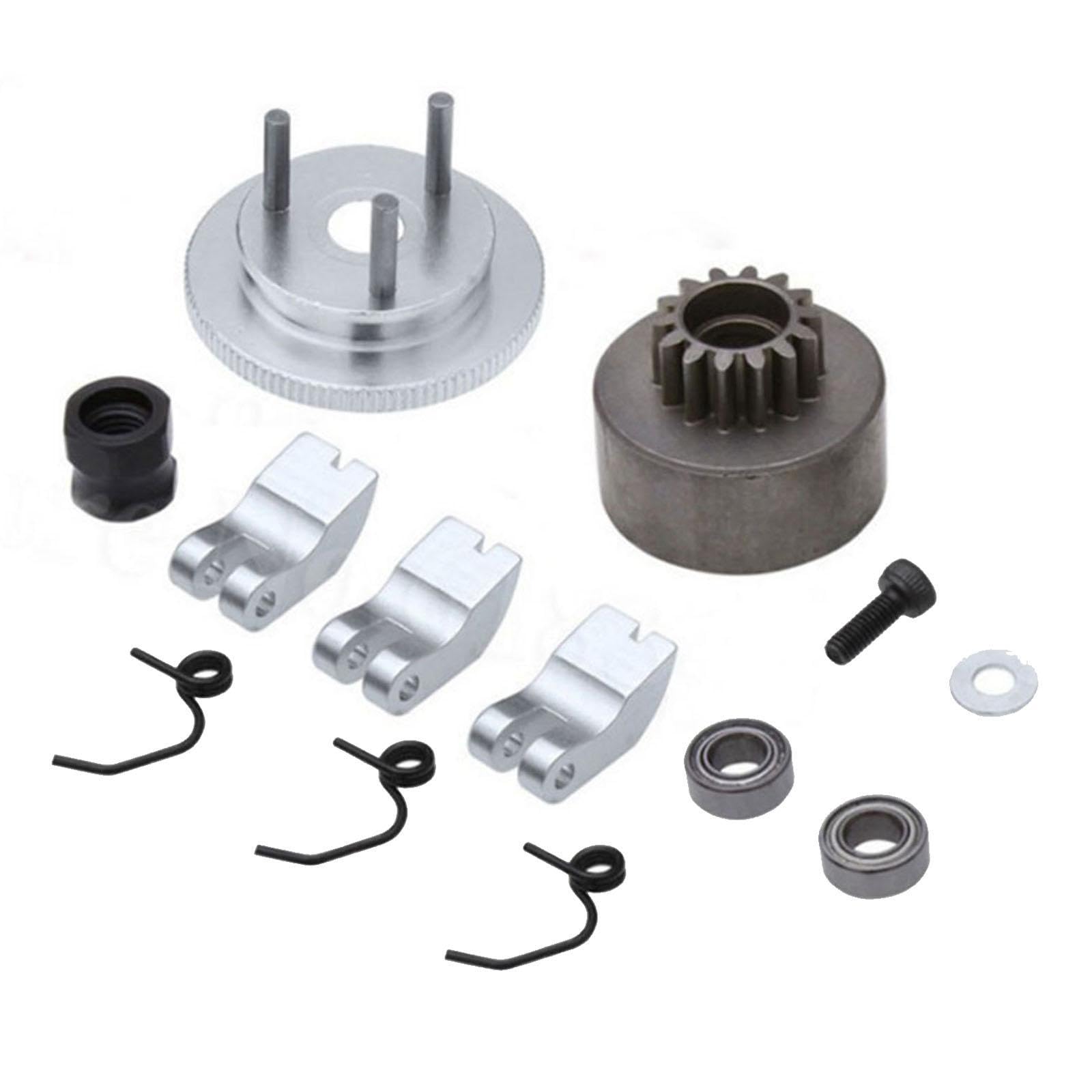DYNWAVE RC Clutch Bell Shoes Bearings Gear, Silver