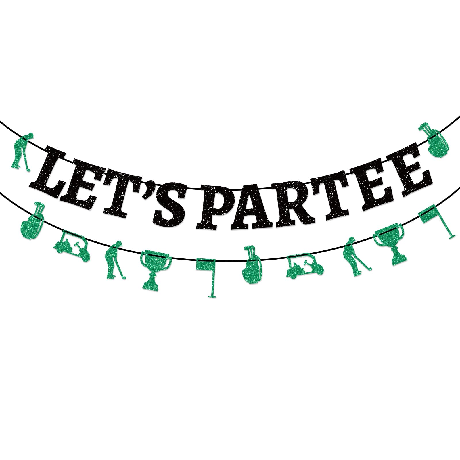 Golf Birthday Banner Let's Partee Golf Themed Party Decorations Golfs Party Supplies for Lets Partee Banner Golfs Happy Birthday Adults Kids Baby