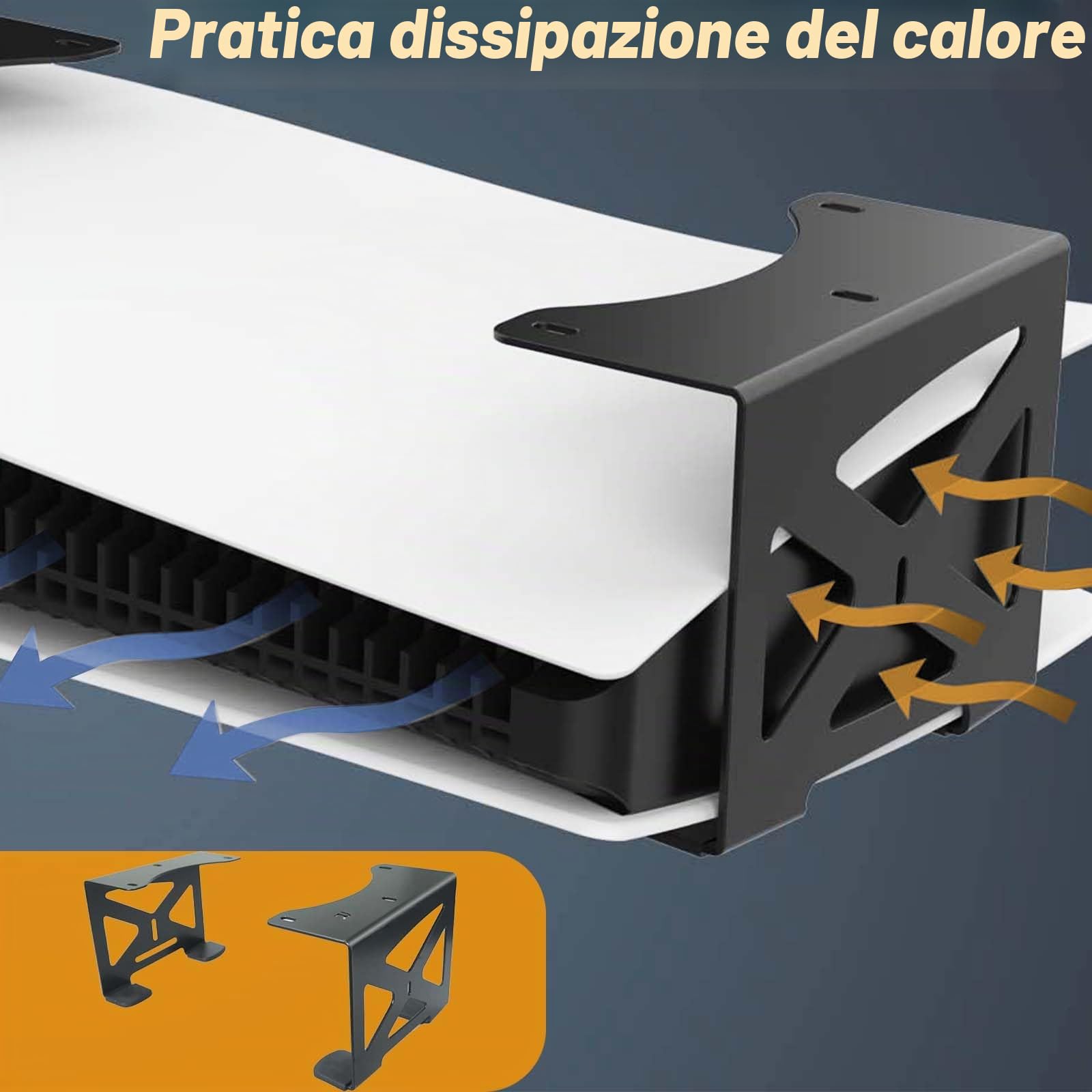 Supporto da scrivania per controller PS5, supporto da tavolo per PS5, supporto da parete compatibile per PS5/Slim facile installazione da attaccare