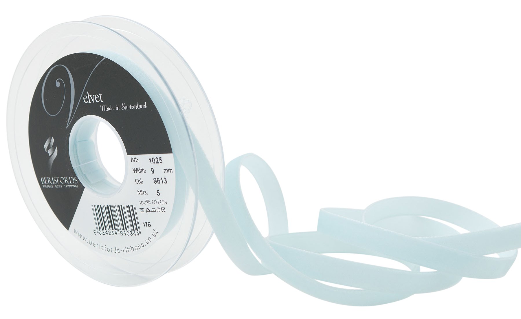 Berisfords 9613 Horizon Velvet Ribbon Mini Roll