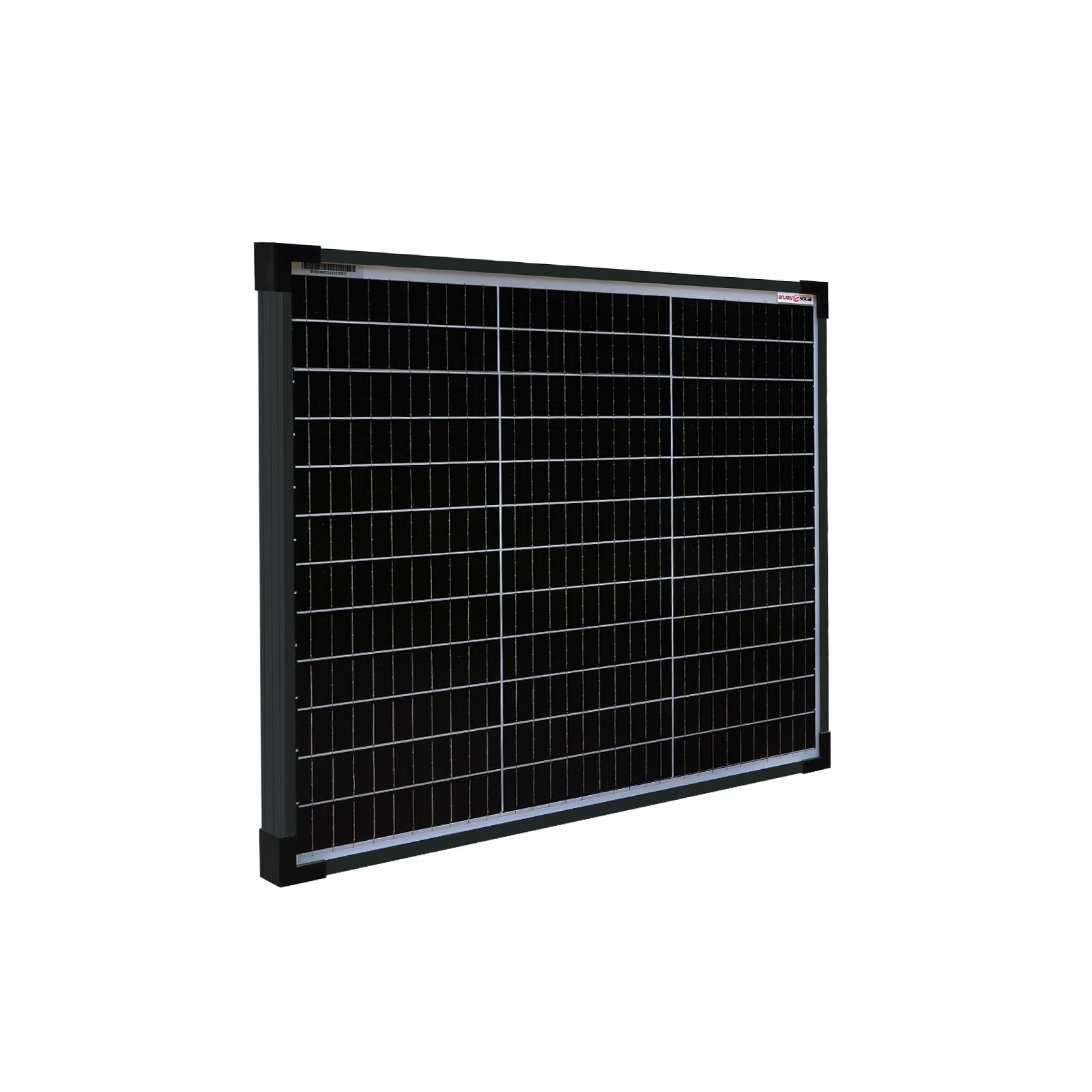Panel Solar Monocristalino 50W 12V 182mm 10 Busbars