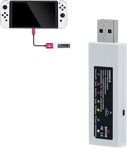 Tolesum Mayflash Magic-X - Adaptador de controlador USB inalámbrico Bluetooth para NS Switch, Xbox Series SX, Xbox One, macOS, PC, Raspberry Pi,
